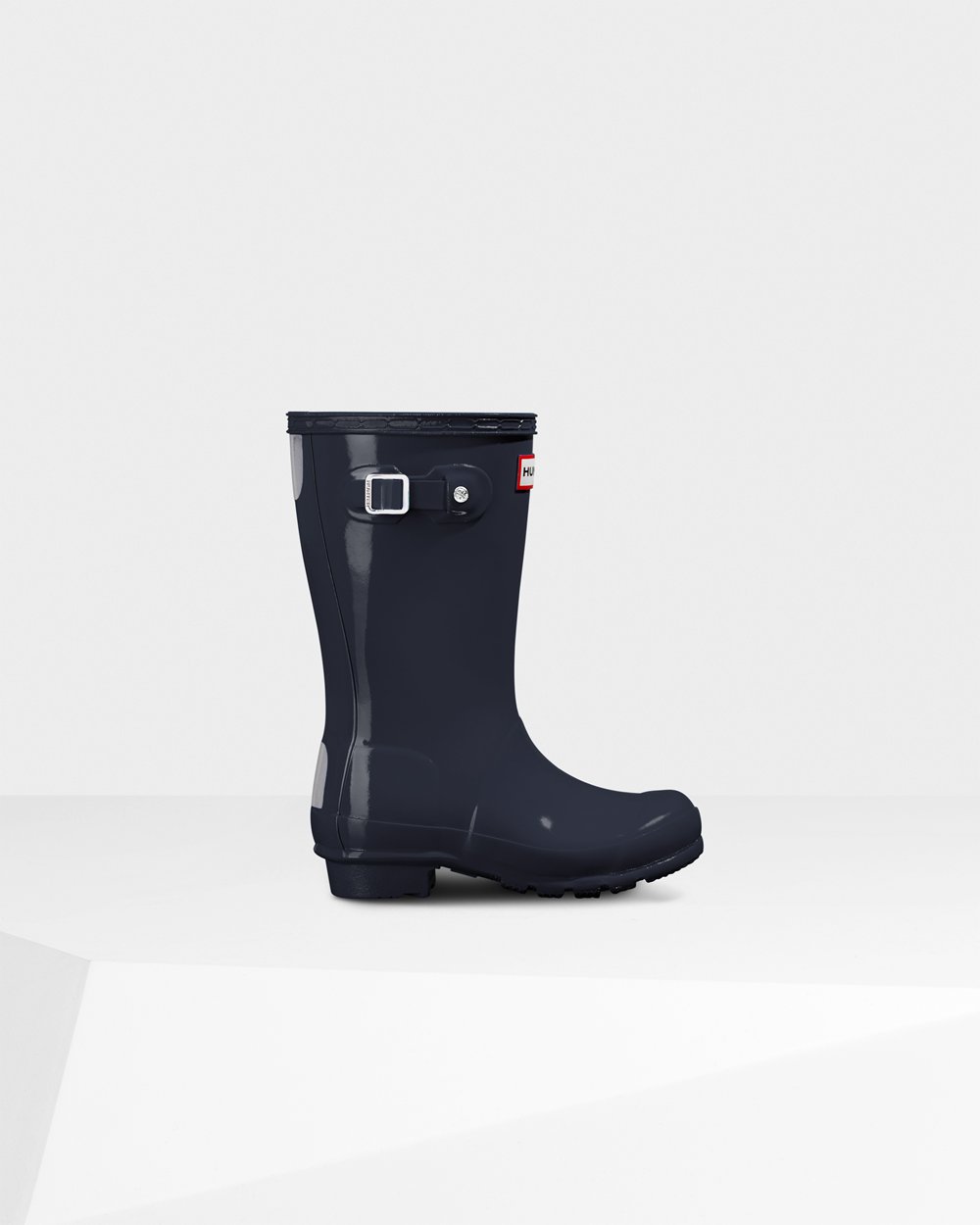 Kids Hunter Original Big Gloss | Rain Boots Navy | NZ-92507-SKQT